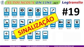 SINALIZAÇÃO  Novas Placas de Serv Auxiliares e Atrativos Turísticos [upl. by Ubana]