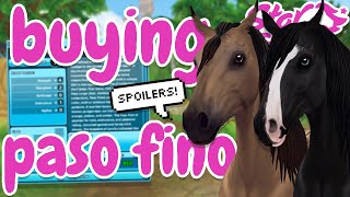 BUYING UNRELEASED PASO FINO HORSE IN STAR STABLE 😱 GAITS MANESTYLES amp MORE [upl. by Ueih]