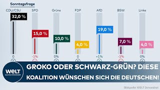 DEUTSCHLAND Nach dem AmpelAus – Diese Koalition wünschen sich die Deutschen [upl. by Fasta]