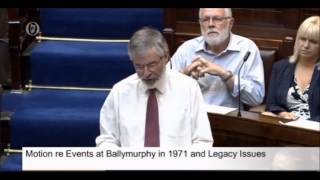 Ballymuphy Massacre  Powerful speech by Gerry Adams [upl. by Hannahc]