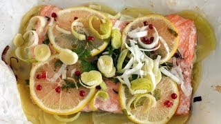 Salmone Al Forno  ricetta facile per cucinare il salmone in un modo diverso [upl. by Eanod592]