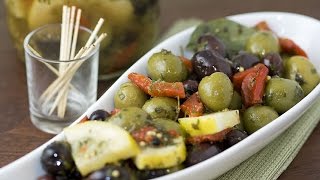 How to Make Marinated Olives  Marinated Olives Recipe [upl. by Coppins505]