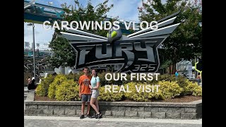 Our First Real Visit to Carowinds VLOG [upl. by Suirad]