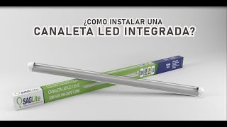 ¿Cómo instalar canaleta led integrada [upl. by Merriam298]