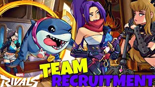 TEAM RECRUITMENT  MARVEL RIVALS [upl. by Jacquenetta]