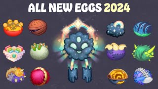 All New Monsters Eggs 2024 Common Rare amp Epic  My Singing Monsters [upl. by Aklog]