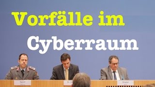 Vorfälle im Cyberraum  Komplette Bundespressekonferenz vom 4 Januar 2017 [upl. by Hildagarde]