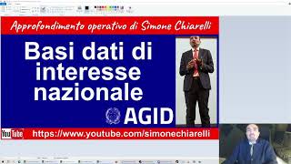 AGID Basi dati di interesse nazionale  approfondimento di Simone Chiarelli 2412024 [upl. by Anay]