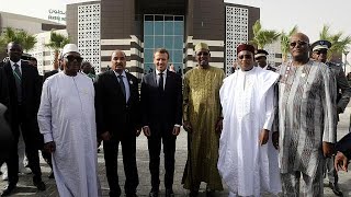 Minisommet des pays du G5 Sahel avec Macron en Mauritanie [upl. by Wahl]