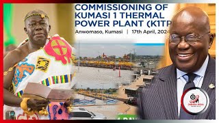 Asantehene Joins Genser Energy To Commission Ultramodern Power Plant In Kumasi To Stop Dumsor [upl. by Niklaus]