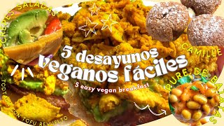 🥞1 semana de DESAYUNOS VEGANOS [upl. by Haletky]