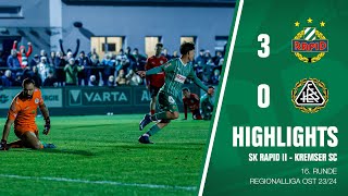 Highlights SK Rapid II  Kremser SC [upl. by Janel]