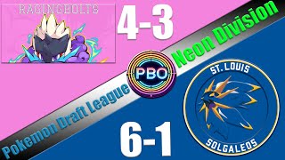 Pokémon Draft League  Richmond Ragingbolts VS St Louis Solgaleos  S7 W8 Neon Div [upl. by Sitruc780]