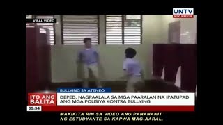 Bullying incident sa Ateneo de Manila kinondena ng DepEd at Phil Taekwondo Association [upl. by Atteirneh]