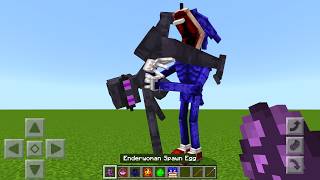 Every Shin Sonic vs Jenny Enderwoman Mod ADDON UPDATE in MINECRAFT PE [upl. by Adlez]