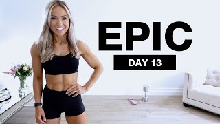 Day 13 of EPIC  Hamstrings amp Glute Workout  Dumbbells  Band [upl. by Jairia]