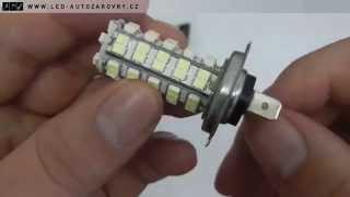 LED žárovka 12V s paticí H7 68 SMD LED 1ks [upl. by Minsat]