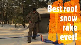 Best roof snow rake ever [upl. by Wakeen]