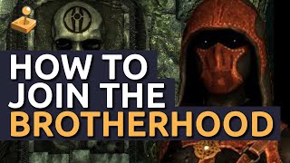 Skyrim Walkthrough  How to Join the Dark Brotherhood [upl. by Ainala]