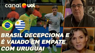 🔴 BRASIL É VAIADO EM EMPATE COM URUGUAI EQUIPE NÃO MOSTRA EVOLUÇÃO E VOLTA A SER POUCO CRIATIVO [upl. by Laurance]