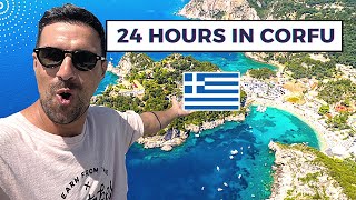 CORFU 🇬🇷 24 Hours in Paradise Best Beach  Old Town  Greece Travel Vlog [upl. by Reagen]