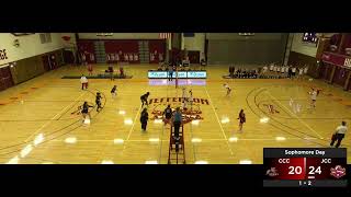 Volleyball Jefferson Cannoneers vs Corning Red Barons [upl. by Nnaegroeg]