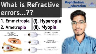 Emmetropia and Ametropia  Refractive errors of eye  MKSharma Ophthalmic Education [upl. by Ardnuahsal]