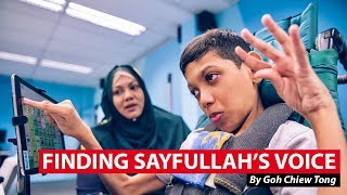 Sayfullah A Boy With Quadriplegia Finds His Voice [upl. by Wahkuna]