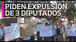 Piden morenistas la expulsión de 3 diputados [upl. by Nywrad]