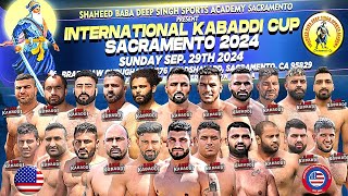 LIVE  Sacramento International Kabaddi Cup 2024  USA Kabaddi [upl. by Sirtimed]