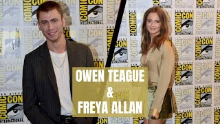 Interview With Freya Allan And Owen Teague At SDCC 2024 [upl. by Hareenum829]