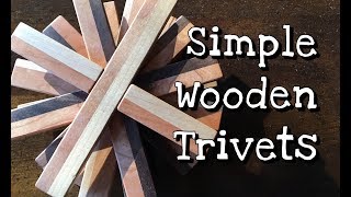 Making simple wooden trivets [upl. by Ines]