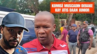 Flash Komisè Muscadin debake kay Daan Junior nan yon vizit solidarite swit ak lanmò Manman atis la [upl. by Edge924]