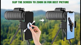 Discover the Outdoors with the JiaSifu 40x60 HD Monocular Telescope and Adapter 40x60Telescope [upl. by Millan]