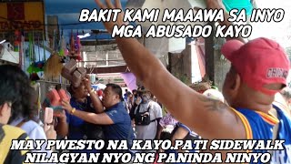 MGA NEGOSYANTENG MAGUGULANG MAY PWESTO NA SINAKOP PA PATI BANGKETA [upl. by Nnayelhsa]