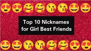 Top 10 nicknames For girl best friend ll Love quiz game ll Fun game ll timtim995 [upl. by Okimik]