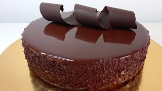 Entremet au chocolat avec glaçage facile  Un vrai délice [upl. by Dionne]