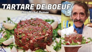 TARTARE DE BOEUF  Une recette facile et rapide idéal pour lété servi comme dans les années 80 s [upl. by Ddal]