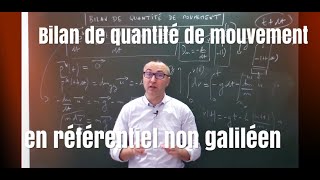 Mécanique des fluides  Bilan de quantité de mouvement en référentiel non galiléen [upl. by Spenser]