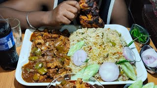 1kg Fried Riceamp15Plate Spice Chili Chiken🌶️🌶️🥵And Bigest Chiken Rost Eatingmukbangeatingchallenge [upl. by Cori576]