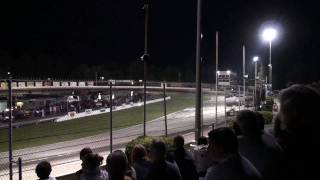 ISMA Supermodifieds at Lee USA Speedway Heat Race 1 [upl. by Atorod]