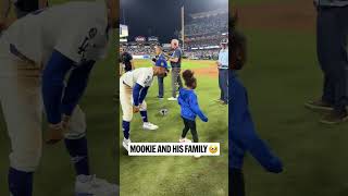 Mookie Betts shares his Game 2 victory with his loved ones ❤️ WorldSeries [upl. by Feirahs]