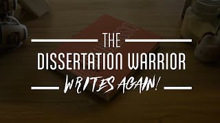 The Dissertation Warrior Writes Again Book Trailer [upl. by Nytsud]