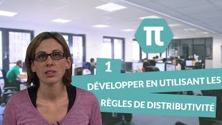 Développer en utilisant les règles de distributivité  Exercice 1  Mathématiques  digiSchool [upl. by Neyuq]