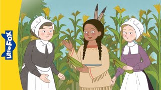 A Pilgrim Story  Thanksgiving Story for Kindergarten  History [upl. by Jobie]