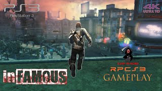 inFamous Gameplay 4K PS3 RPCS3 Emulator [upl. by Laufer822]