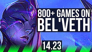 BELVETH vs NOCTURNE JGL  800 games  KR Diamond  1423 [upl. by Helbonnas]