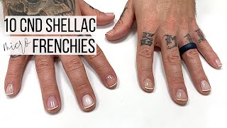 10 SHEER SHELLAC SHADES for MICRO FRENCH 🇫🇷 💅 [upl. by Cioffred]