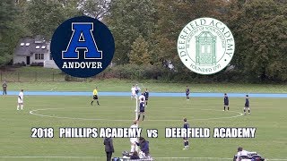 2018 Phillips Academy Andover Soccer vs Deerfield Academy [upl. by Ummersen]