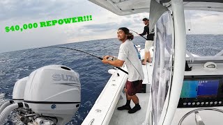 I Fully REPOWERED My BOAT TWIN 200 SUZUKIS  Repower and Fishing [upl. by Ocram]